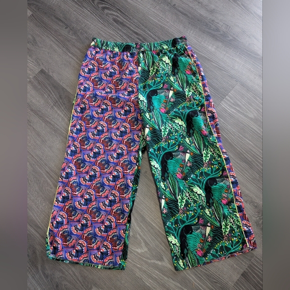 Women's Anthropologie Masha Volnova Pajamas Colorful Vibrant Tropical 2 Piece - Picture 10 of 14